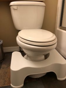 Picture of Squatty Potty stool to help eliminate constipation