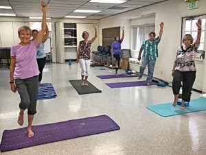 Joan teaching balance move