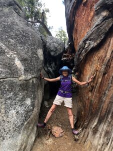 Joan on Devil''s Slide Trail